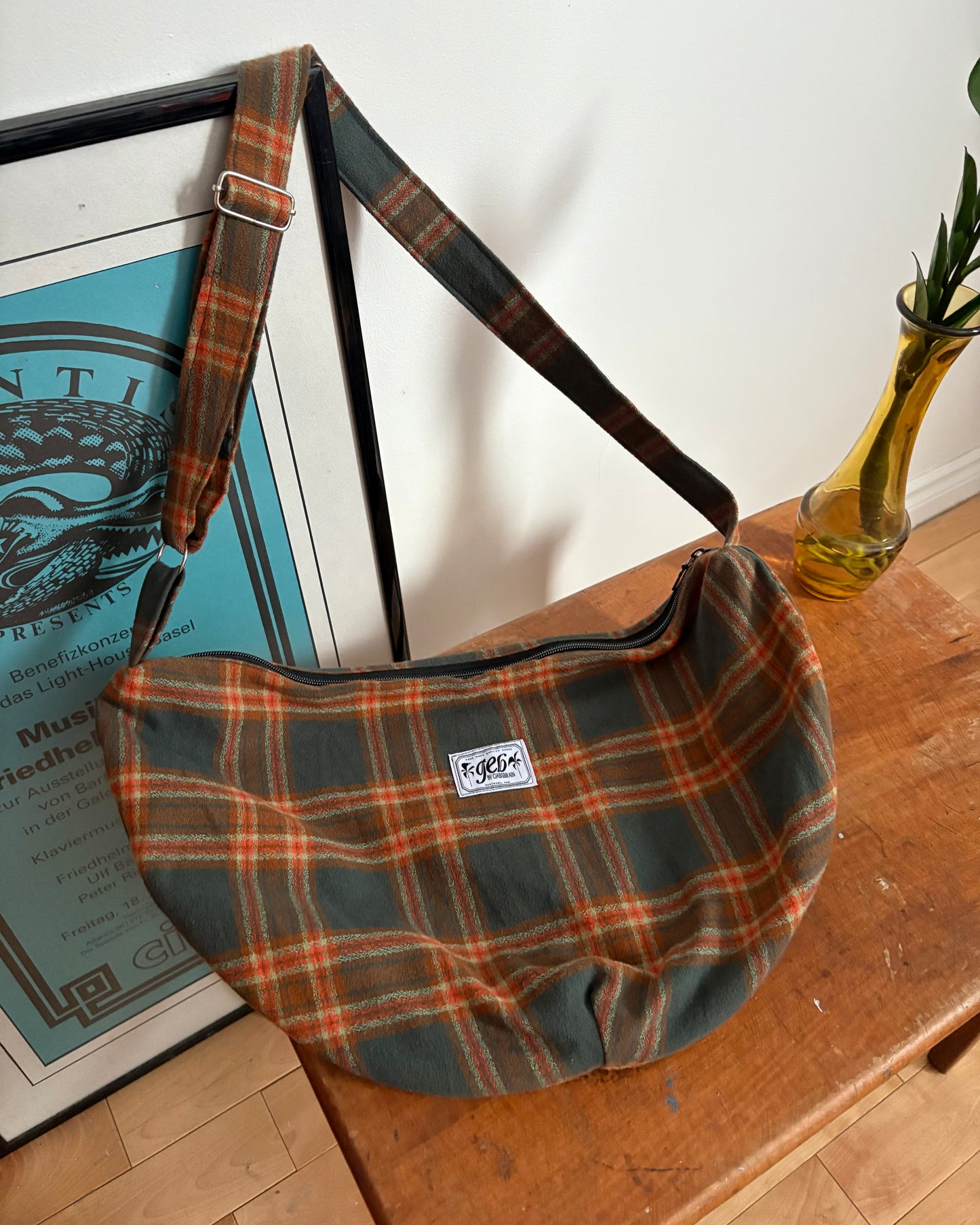 Plaid Crossbody Bag
