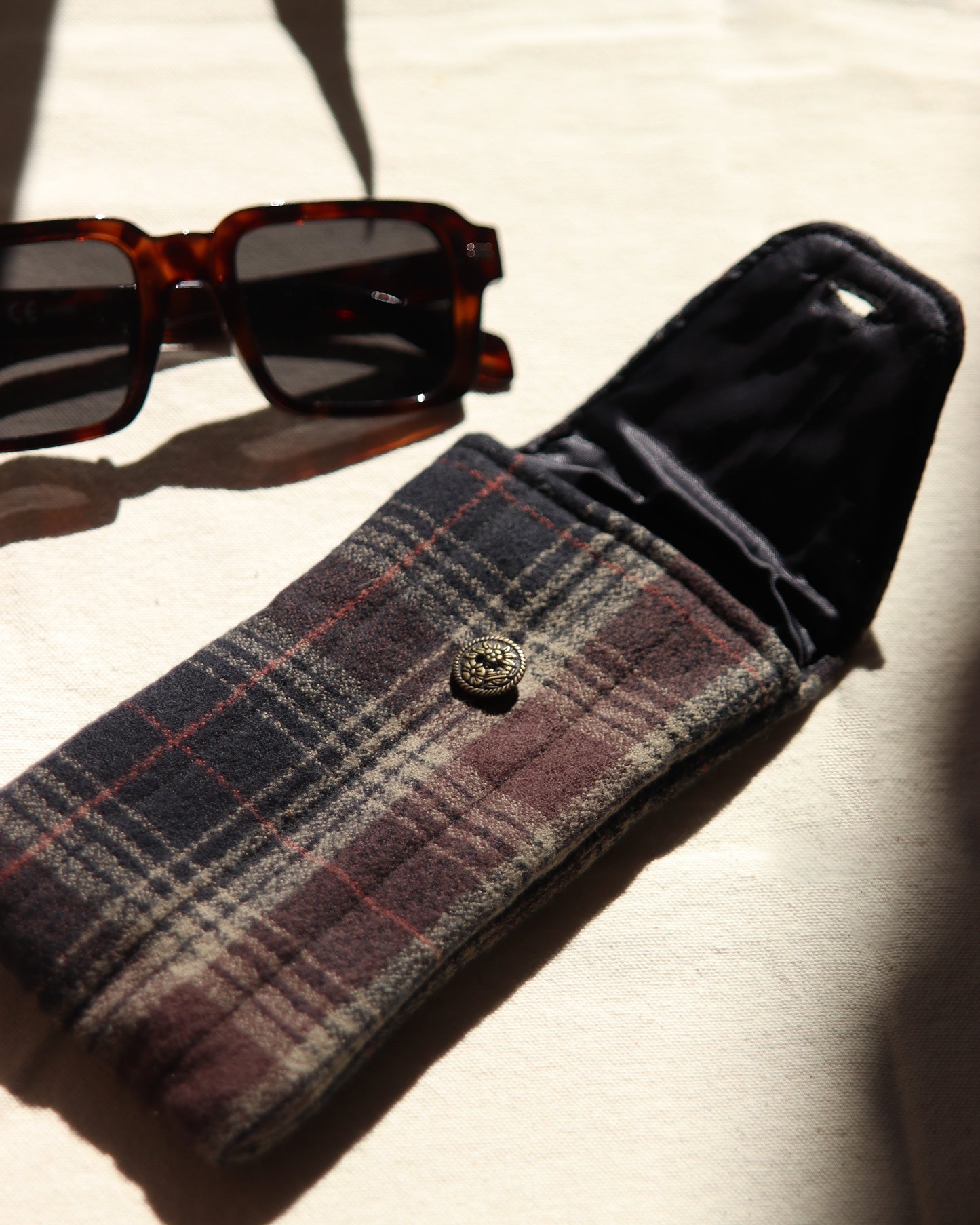 Quilted Sunglass Pouch