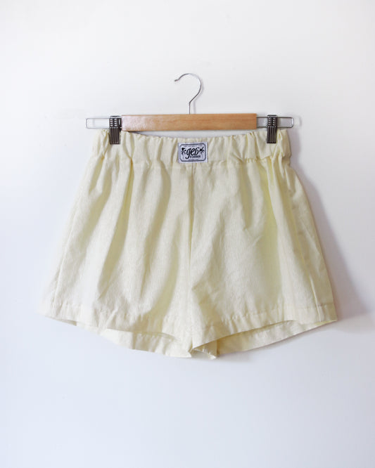 100% Yellow Stripped Shorts