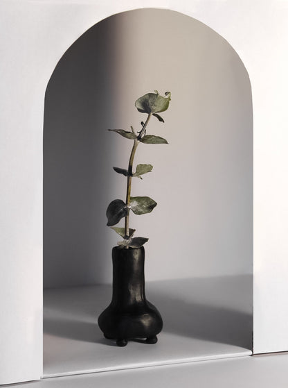 The Flask Vase - Black